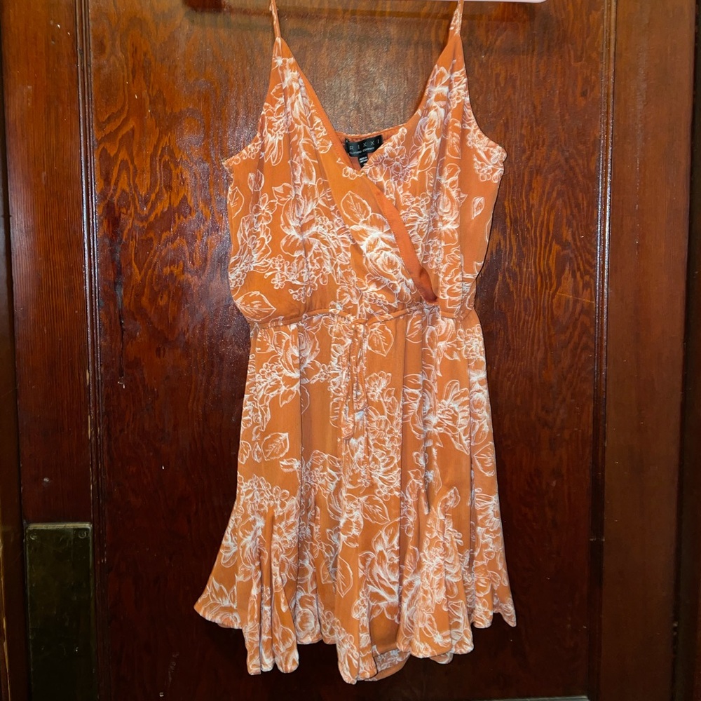 Flowy burnt orange romper